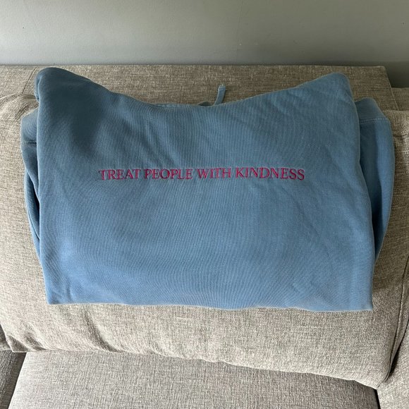 Treat People With Kindness Harry Styles Light Blue Sweatshirt - Picture 2 of 4